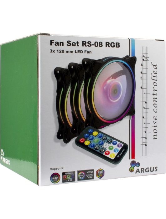 Inter-Tech ARGUS RGB-FAN SET RS-08