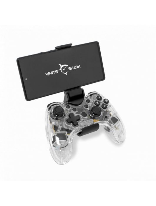 White Shark Legion Bluetooth Gamepad Transparent