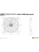 Be quiet! LIGHT WINGS White 120mm PWM high-speed Triple-Pack