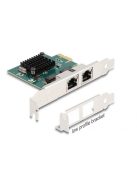 DeLock PCI Express x1 Card to 2x RJ45 Gigabit LAN BCM
