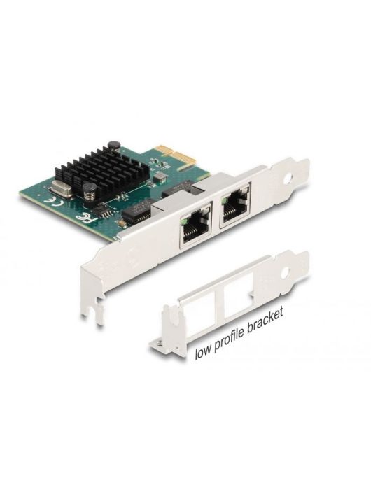 DeLock PCI Express x1 Card to 2x RJ45 Gigabit LAN BCM