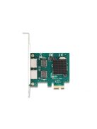 DeLock PCI Express x1 Card to 2x RJ45 Gigabit LAN BCM
