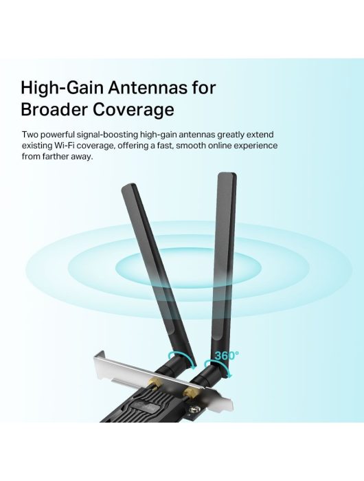 TP-Link Archer TX20E AX1800 Wi-Fi 6 Bluetooth 5.2 PCIe Adapter