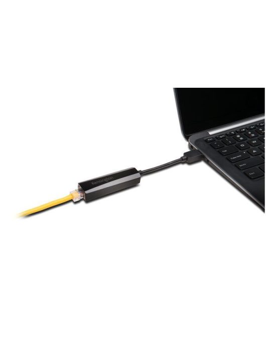 Kensington UA0000E USB-A Ethernet Adapter Black