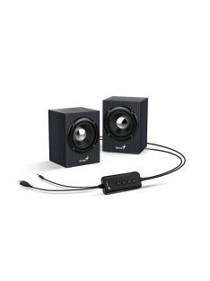 Genius SP-HF385BT Bluetooth Speaker Wood Black Gray