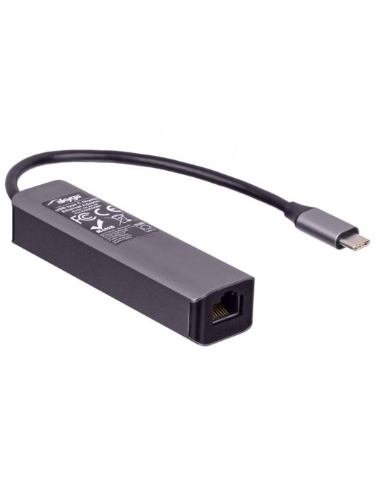 Akyga AK-AD-66 HUB USB Type-C to 3x USB 3.0 Network Card 10/100/1000 15cm
