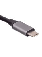 Akyga AK-AD-66 HUB USB Type-C to 3x USB 3.0 Network Card 10/100/1000 15cm