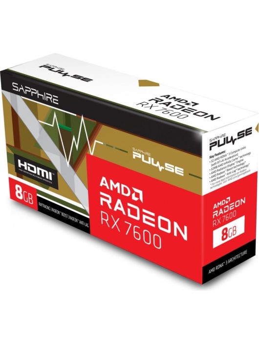 Sapphire Radeon RX7600 8GB Pulse Gaming OC