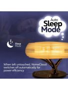 Promate  HomeCloud 3-in-1 Cloud Design Wireless Speaker with LED Nightlight and Wireless Charger Black/White