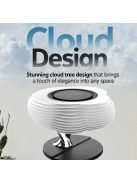 Promate  HomeCloud 3-in-1 Cloud Design Wireless Speaker with LED Nightlight and Wireless Charger Black/White
