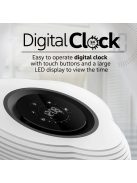 Promate  HomeCloud 3-in-1 Cloud Design Wireless Speaker with LED Nightlight and Wireless Charger Black/White