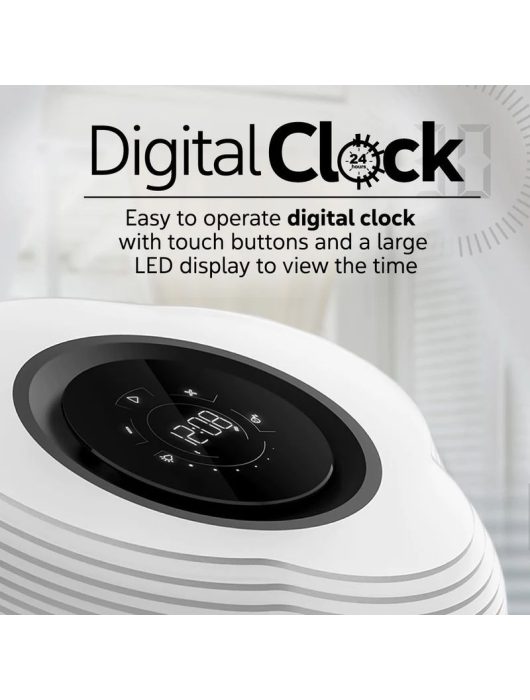 Promate  HomeCloud 3-in-1 Cloud Design Wireless Speaker with LED Nightlight and Wireless Charger Black/White