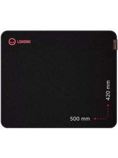 LORGAR Main 315 Egérpad Black/Red