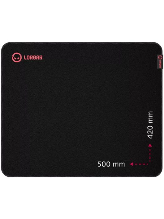LORGAR Main 315 Egérpad Black/Red