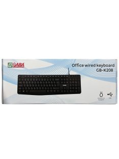 Gaba GB-K208 Office Wired Keyboard Black HU