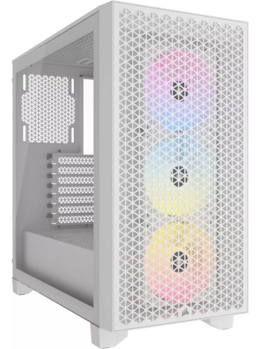 Corsair 3000D RGB Airflow Tempered Glass White