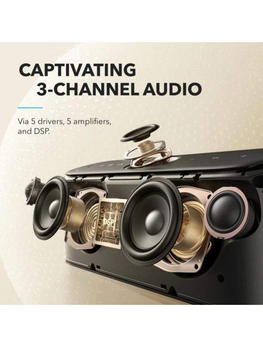 ANKER Motion X600 Portable High-Fidelity Speaker Black