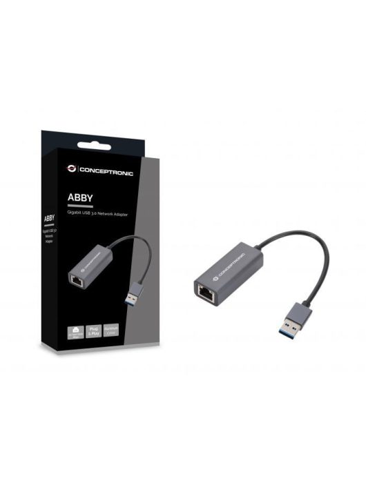 Conceptronic  ABBY08G Gigabit USB3.0 Network Adapter Grey