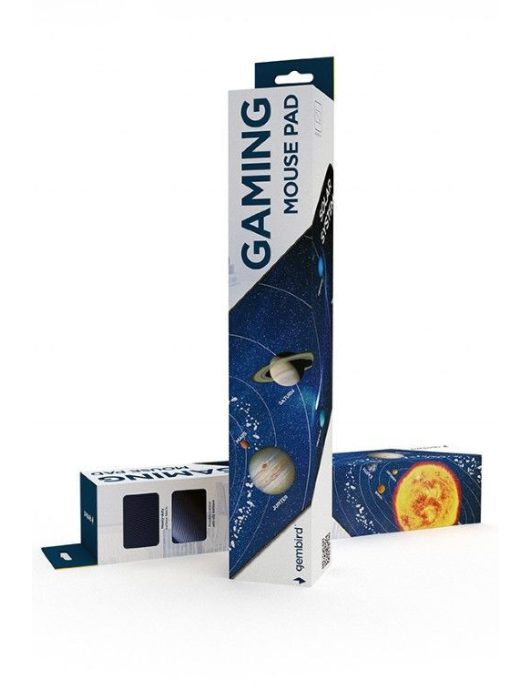 Gembird MP-SOLARSYSTEM-XL-01 Mouse Pad Black