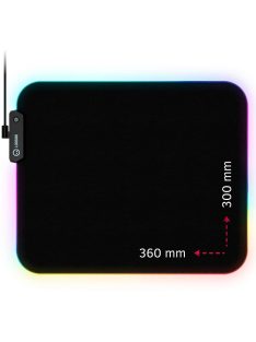LORGAR Steller 913 Egérpad Black