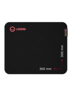 LORGAR Main 323 Egérpad Black/Red