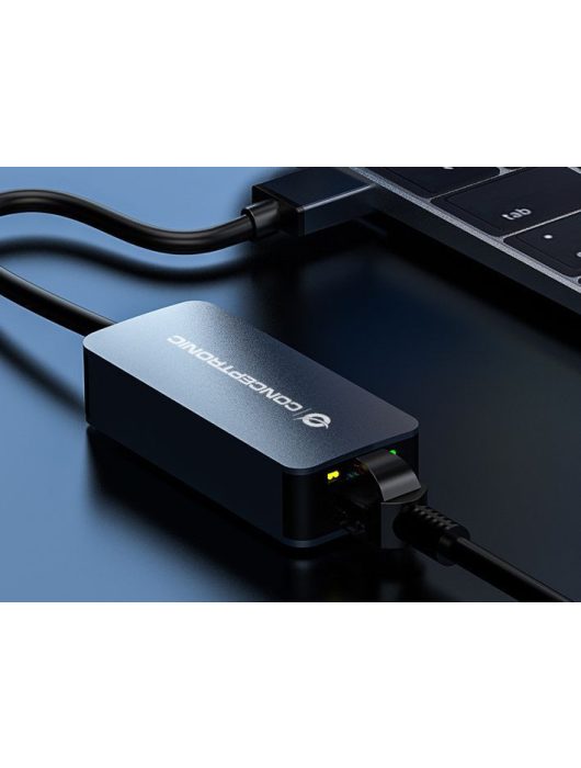 Conceptronic  ABBY12G 2.5G Ethernet USB3.0 Adapter, Wake-on-LAN, Compatible with Nintendo Switch