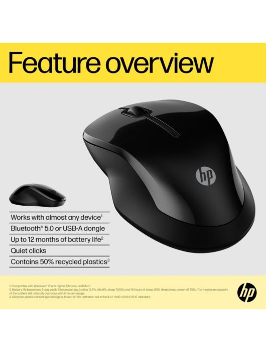 HP 250 Dual Wireless Mouse Black