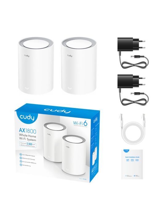 Cudy M1800 AX1800 Whole Home Mesh WiFi System (2-Pack)