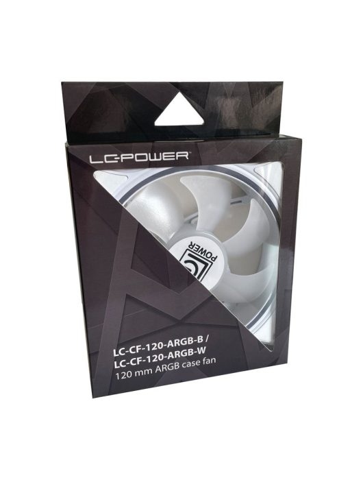 LC Power LC-CF-120-ARGB-W 120mm ARGB Case Fan White