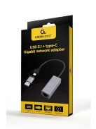 Gembird A-USB3AC-LAN-01 USB 3.1 + type-C Gigabit network adapter Space Grey