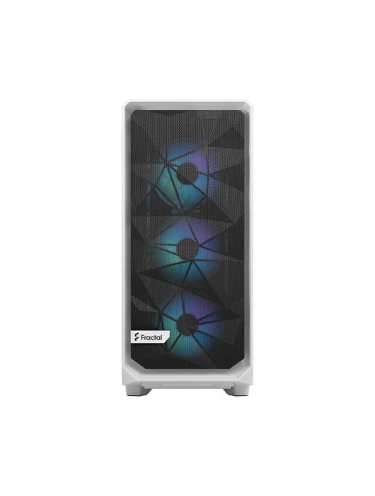 Fractal Design Meshify 2 Compact RGB Tempered Glass Tint Clear White