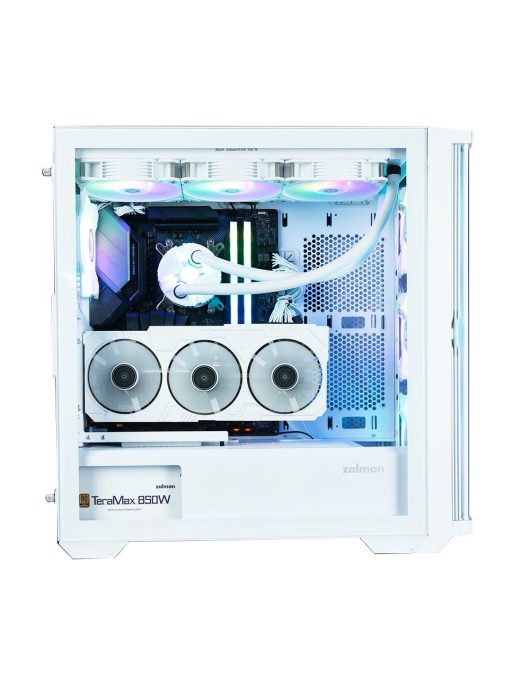 Zalman Z10 Duo RGB Tempered Glass White