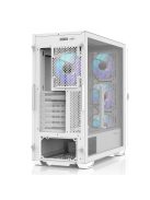 Zalman Z10 Duo RGB Tempered Glass White