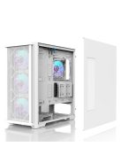 Zalman Z10 Duo RGB Tempered Glass White