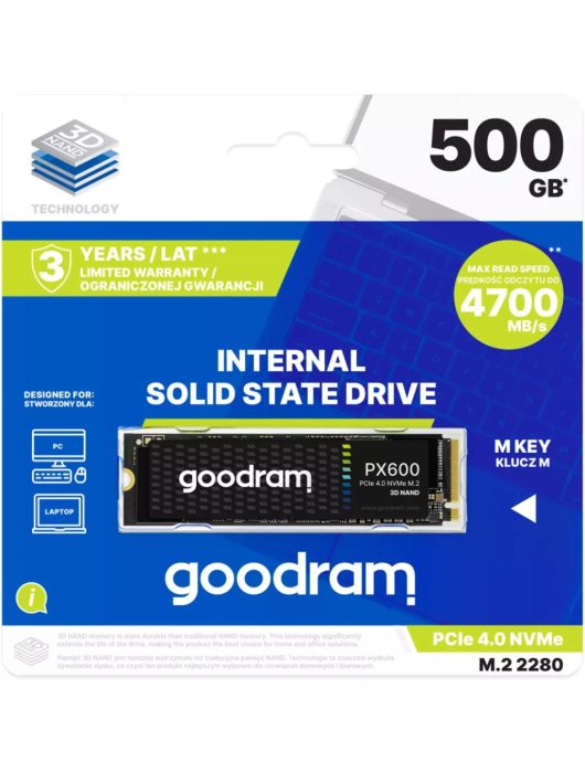 GoodRam 500GB M.2 2280 NVMe PX600