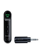 Baseus Qiyin AUX vevő Bluetooth 5.0 Black