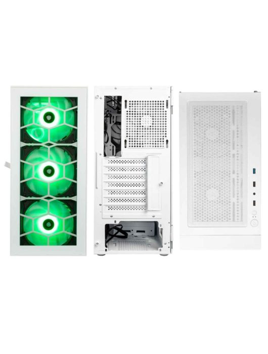 Kolink Observatory HF Glass ARGB Tempered Glass White