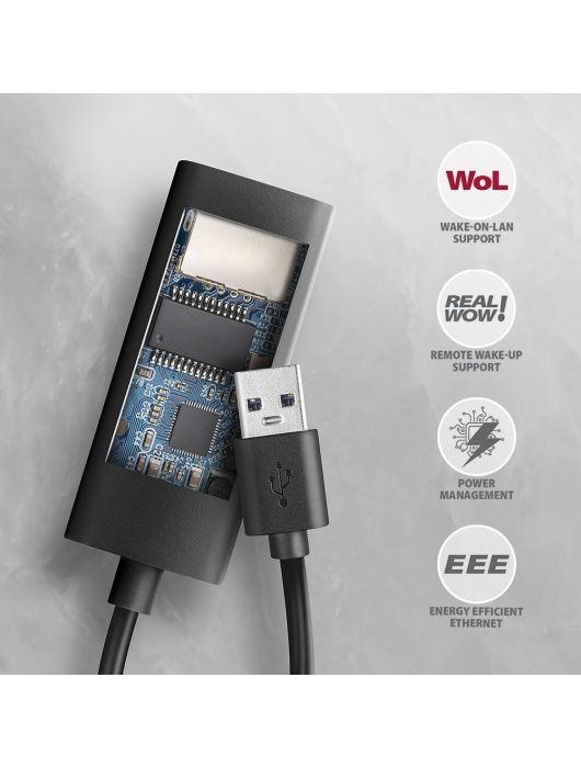 AXAGON ADE-AR USB-A Gigabit Ethernet Adapter Black