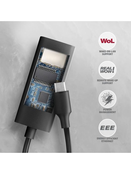 AXAGON ADE-ARC USB-C Gigabit Ethernet Adapter Black