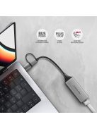 AXAGON ADE-TXCA USB-C + USB-A Gigabit Ethernet Adapter Grey
