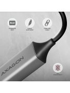 AXAGON ADE-TXCA USB-C + USB-A Gigabit Ethernet Adapter Grey