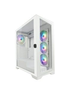   LC Power 806W Crosswind X Gaming Case ARGB Tempered Glass White