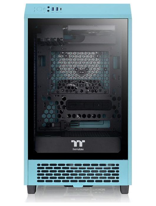 Thermaltake The Tower 200 Mini Chassis Tempered Glass Turquoise