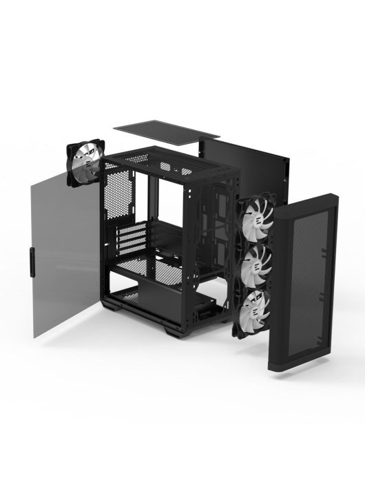 Zalman M4 Tempered Glass Black