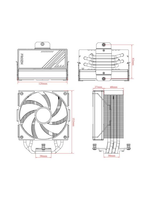 ID-COOLING FROZN A410 ARGB WHITE