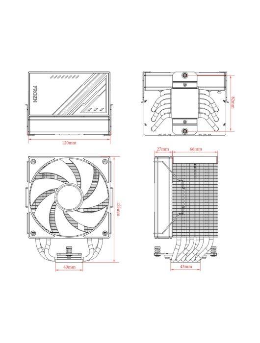 ID-COOLING FROZN A610 ARGB WHITE