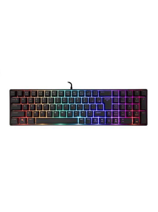 White Shark GK-001114B Gladius RGB Gaming keyboard Black US