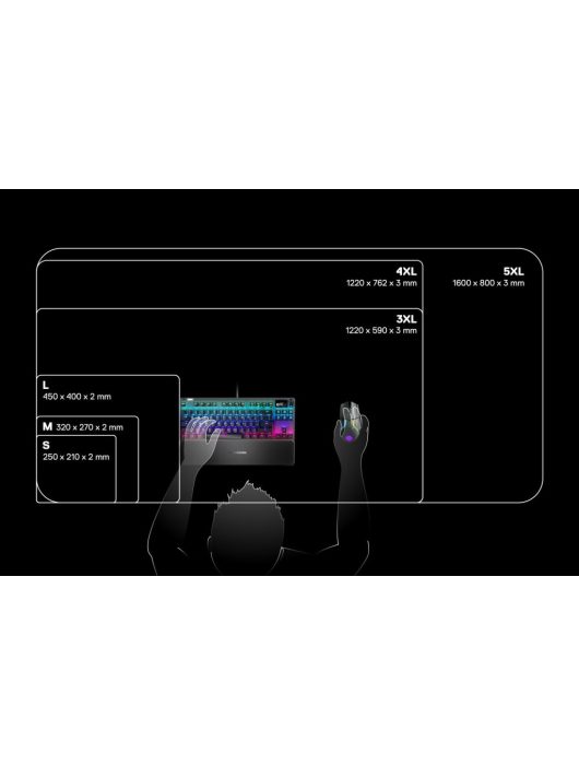 Steelseries QCK 5XL Gaming Egérpad Black