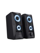 Trust GXT 606 Javv RGB-Illuminated 2.0 Speaker Set Black