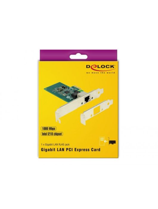 DeLock PCI Express x1 Card 1 x RJ45 Gigabit LAN i210